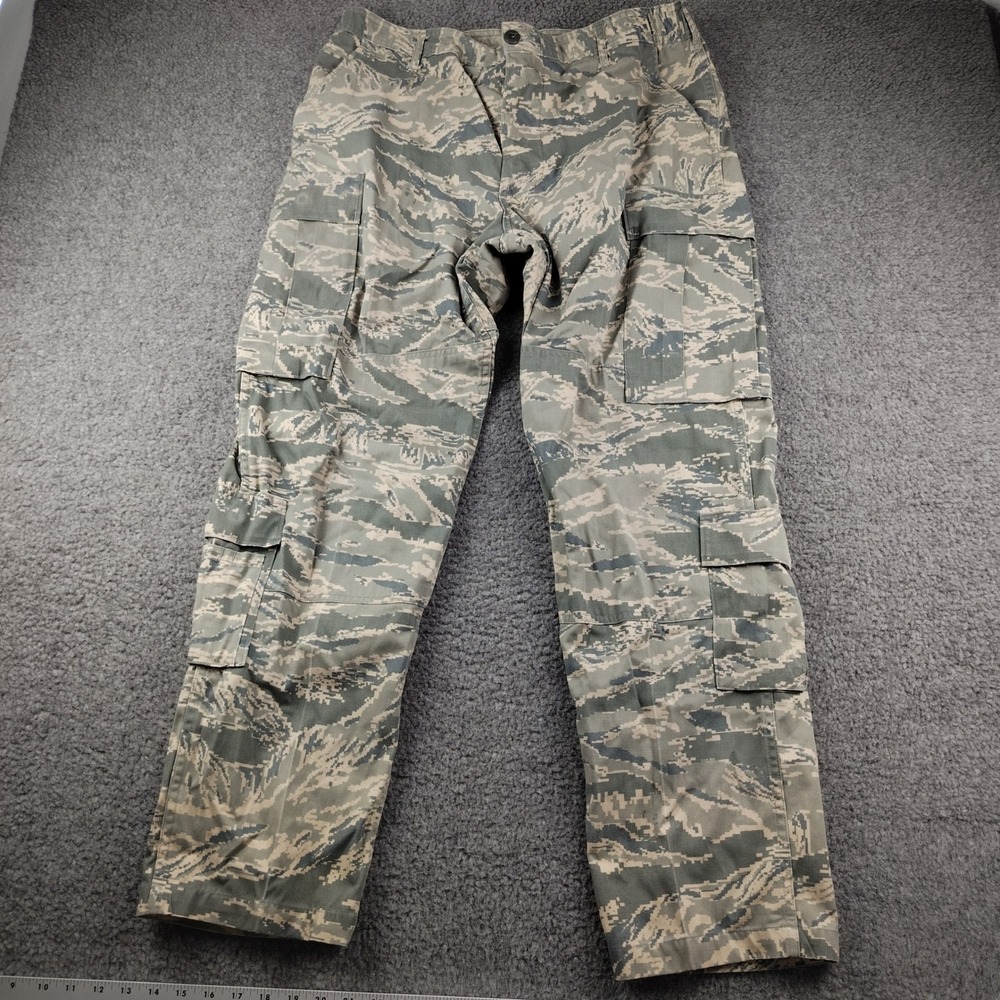 USAF Military Cargo Pants Digital Tiger Camo Mens 36S Utility Trousers EUC